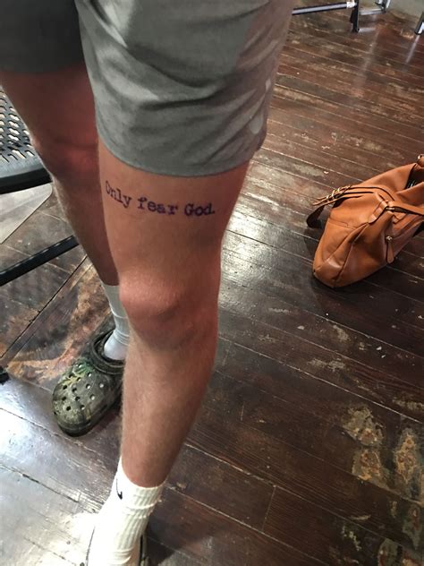 Leg Tattoo Template