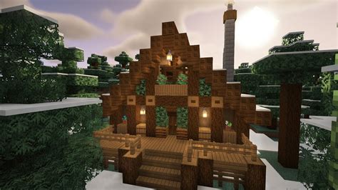 Minecraft How To Build A Log Cabin Tutorial Youtube