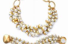 jewelry imitation beaded chunky magnet clasp bracelet pearl elegant necklace ladies set