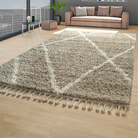 Hochflor teppich, ethno shaggy 1800, pink, rechteckig, höhe 30mm. Wohnzimmer-Teppich Hochflor Skandi-Design | teppichmax