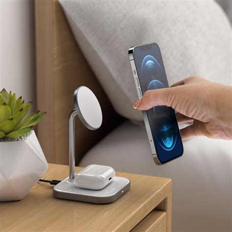 Aluminum 2 In 1 Magnetic Wireless Charging Stand