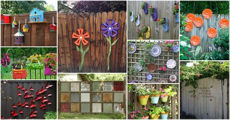14 Diy Ideas Fun Backyard Fence Decorations You Will Love