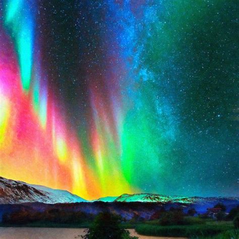 Rainbow Aurora Borealis Art2 By Adam Asar Aurora Borealis Northern