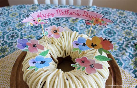 1 hr and 5 mins. Mother's Day Cake Ideas: Free Printable Floral Cake Topper ...