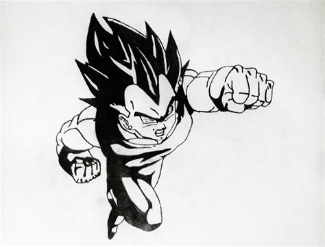 What pencil drawing topics are you looking for today? DRAGON BALL / VEGETA / my second pencil drawing creyon, of this character. — Steemkr