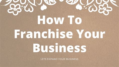 How To Franchise Your Business Irs Business E Learning