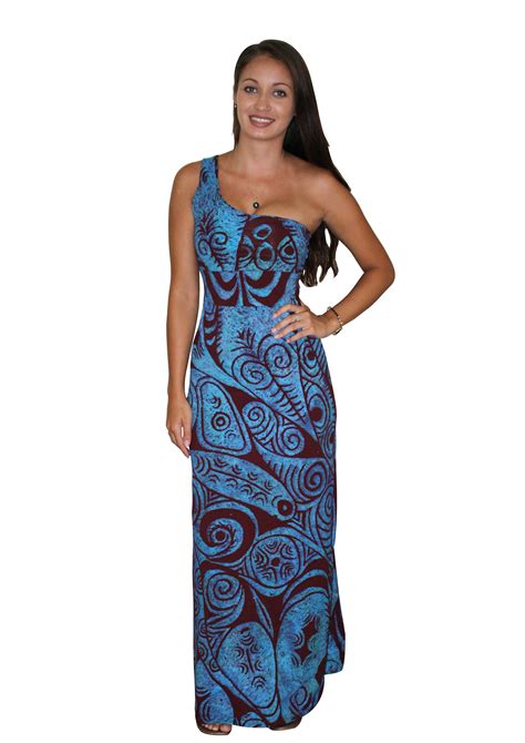 Moorea Ii Spandex Dress Pacific Islands Art