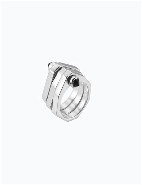 One Finger Two Finger Block Ring Wbritt Minimalistic Jewelrysimple