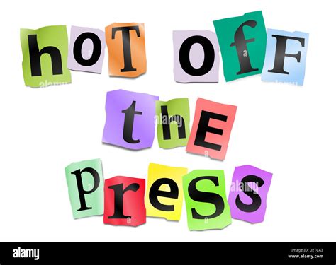 Hot off the press Stock Photo - Alamy