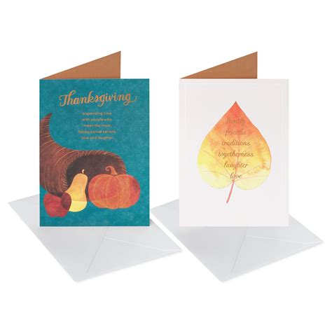 American Greetings Thanksgiving Cards Giving Thanks 2 Designs 6