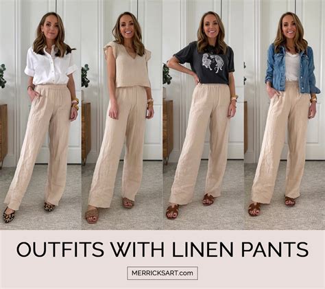 4 Linen Pants Outfits For Spring And Summer Merricks Art