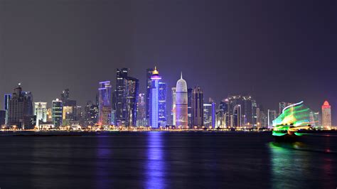 56 laptop hd wallpapers and background images. Qatar Dhows Towers Doha Bay Corniche Hd Desktop Wallpapers ...