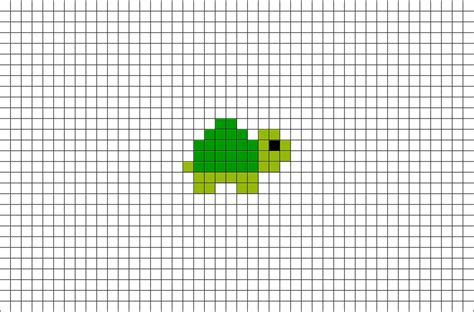 Baby Turtle Pixel Art Brik
