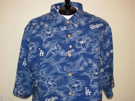 Los Angeles Dodgers Reyn Spooner Premium Hawaiian Shirt New Mlb Mens Sz