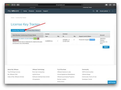 How To Use Vmware License Key Tracker And Track Your License History