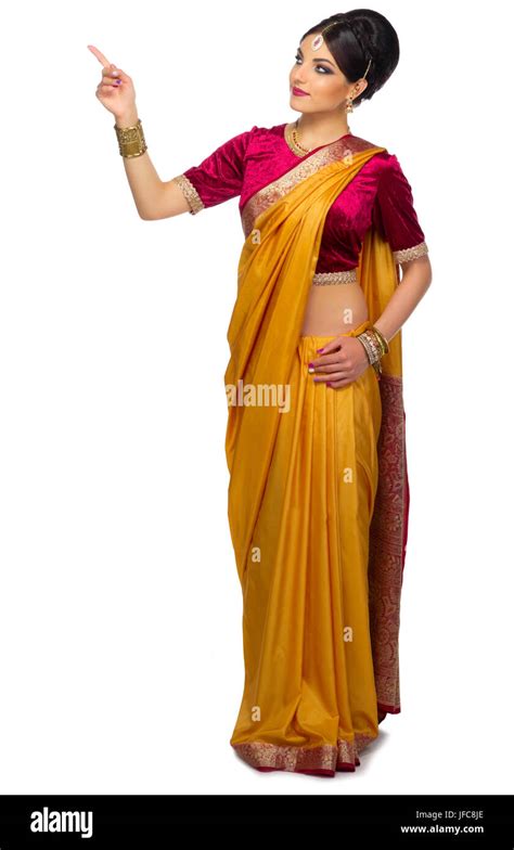 Young Indian Woman Isolated On White Stock Photo Alamy