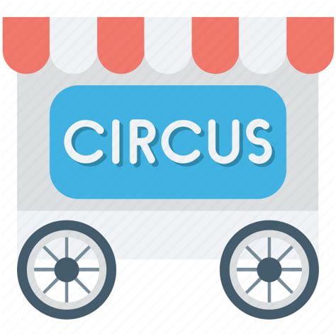 Circus cage, circus cart, circus trolley, circus wagon, train car icon