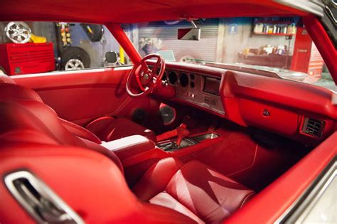 1970 Chevelle Grey Red Interior Ivy Sandman Redrum Custom Interior