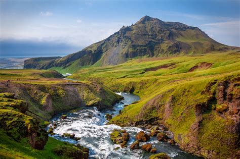 Iceland Landscape With Mountain And River Free Photos