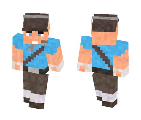 Download Blu Scout Team Fortress 2 Minecraft Skin For Free