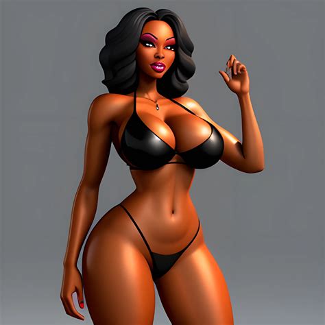 Sexy Black Girl D Cartoon Arthub Ai