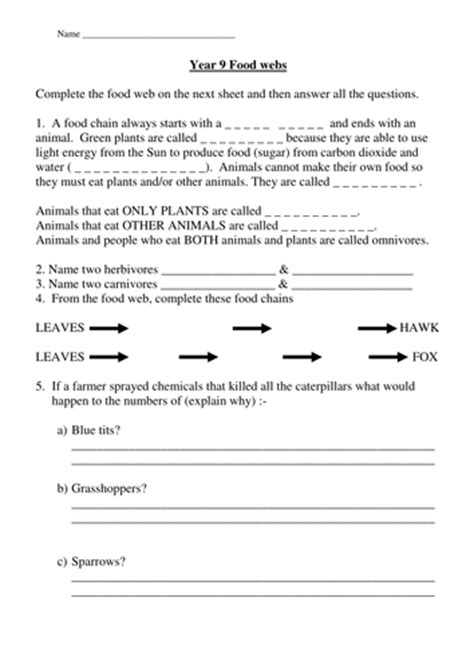 Start at the marker labeled start here! answer the questions and follow the prompts in each box. 33 Food Web Worksheet Answer Key - Worksheet Resource Plans