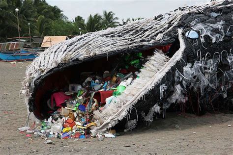 Dead Whale Sculpture Raises Awareness On Plastic Waste In The