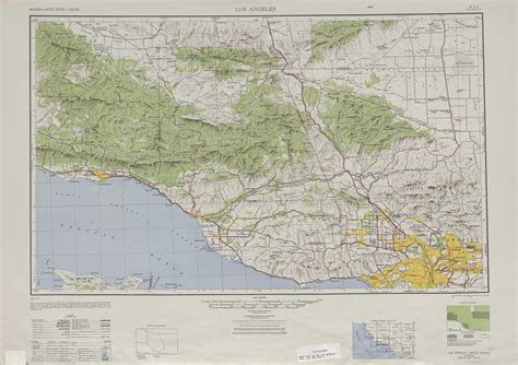 Topographic Map Of Los Angeles Map