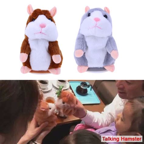 Kids Hamster Plush Speak Sound Toys Baby Electronic Pets Cute Plush