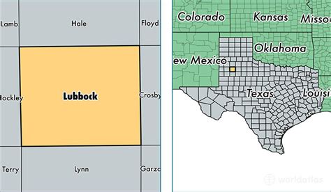 Lubbock County Texas Map Of Lubbock County Tx Where Is Lubbock
