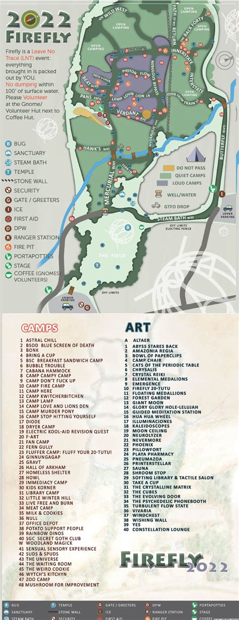Firefly Map For 2022 Event Firefly Arts Collective