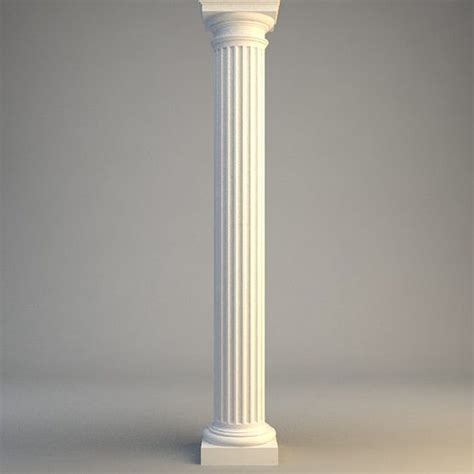 Classical Stone Column 3d Cgtrader