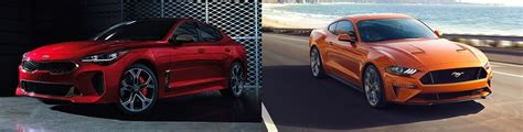 2018 Kia Stinger Gt Vs 2018 Mustang Gt Which Is Faster