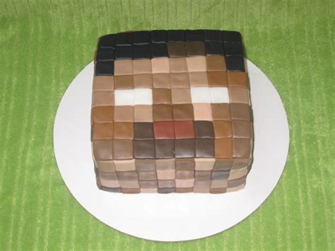 Minecraft Steve Head Cake