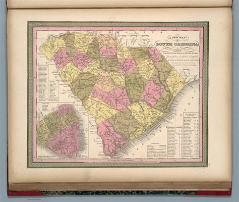 A New Map Of South Carolina David Rumsey Historical Map Collection