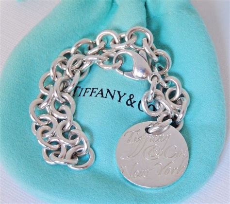 Tiffany And Co New York Silver Notes Round Circle Disc Tag Charm