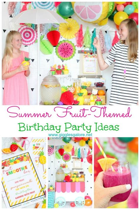 Summer Fruit Themed Birthday Party Giggles Galore