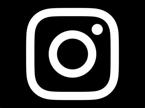 Black And White Instagram Logos