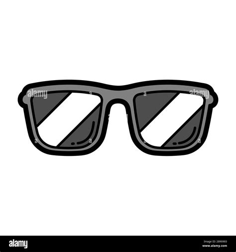 Ilustración de gafas de sol de dibujos animados Imagen Vector de stock