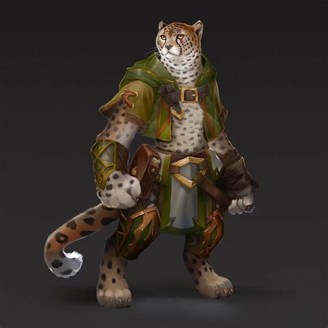 Oc Art Tabaxi Cheetah Messenger Character Art Dungeons And