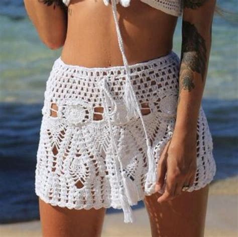 Compre Mujeres Sexy Crochet Bikini Bottom Bikini De Cintura Alta