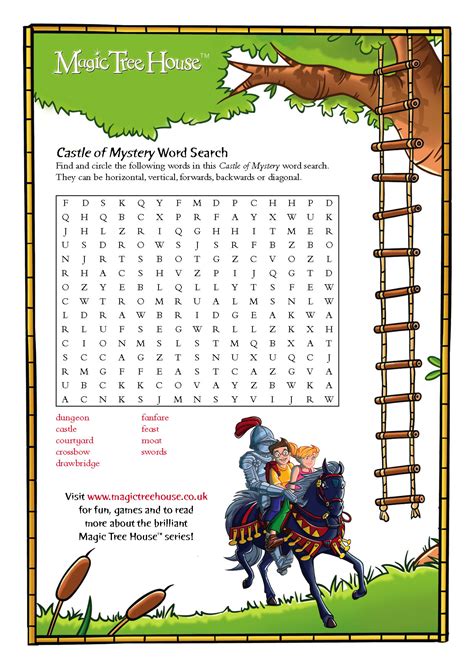 Magic Tree House Wordsearch Scholastic Kids Club