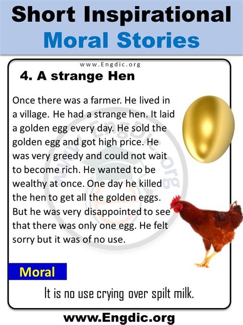 Short Inspirational Moral Stories For Kids In English With Pdf Engdic