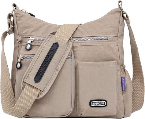 Womens Nylon Shoulder Bag Lightweight Crossbody Bag Large Capacity Mummy Bag Travel Bagsize30