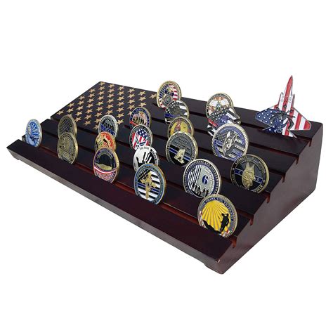 Buy Asmilelndeep Challenge Coins Display Case Holder With American