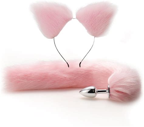 Amazon Com Anal Plug Butt Plug Pcs Set Sex Fox Tail Anales Plug Toys Butt Plugs With Cat Ears