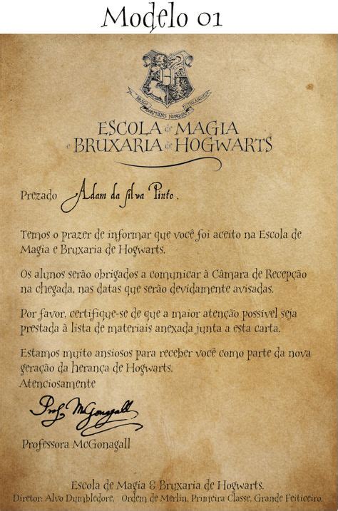 Carta De Aceptacion De Hogwarts Personalizada Perodua J Images And