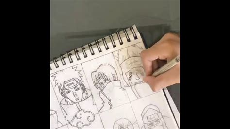 Drawing Akatsuki |Naruto Shippuden| All members!!! - YouTube