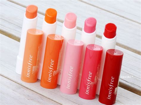 Innisfree Eco Flower Tint Balm ♡ All 5 Colors Swatches - Kay Cake Beauty