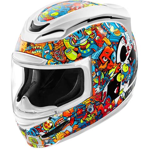 Icon Airmada Doodle Helmet White 2xl 0101 8811